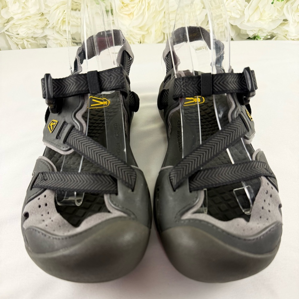 Keen Zerraport II Sport Sandals Men’s 10 Gray Black Hiking Water Shoes - Picture 3 of 10